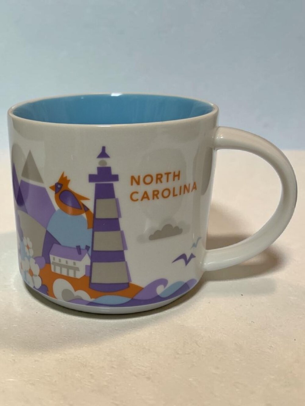 Starbucks North Carolina You Were Here 14oz Mug 2015 NWT & Display Box